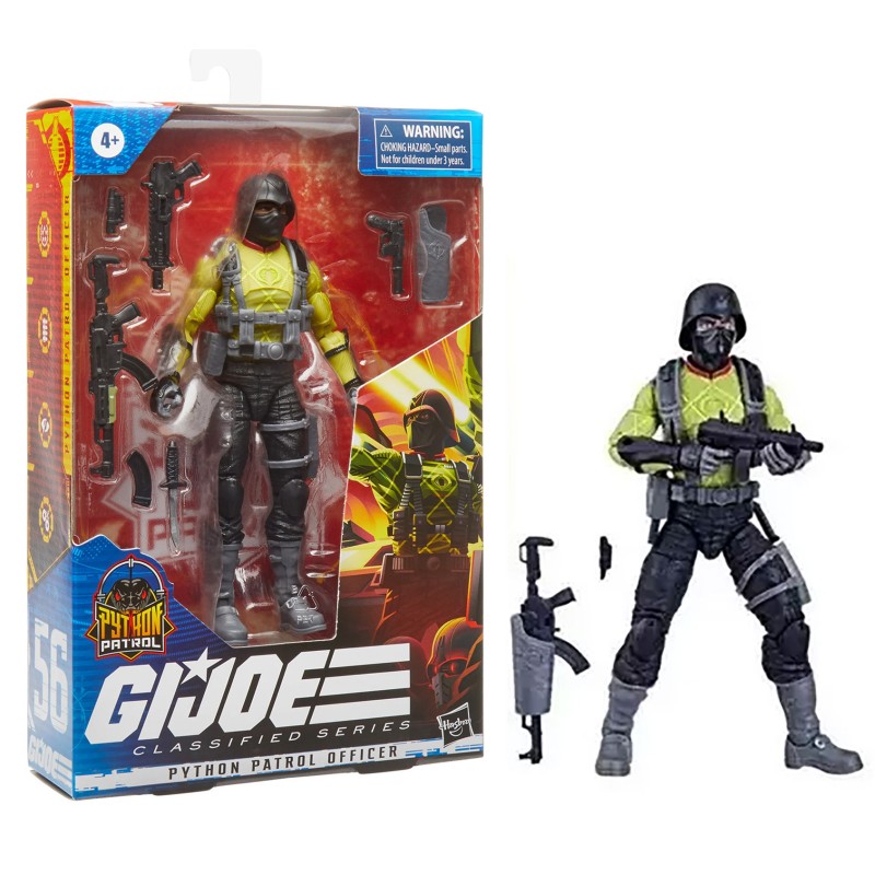 GIJOE 56 PYTHON PATROL OFFICER Classified Series Action Figure 15cm Hasbro F4758