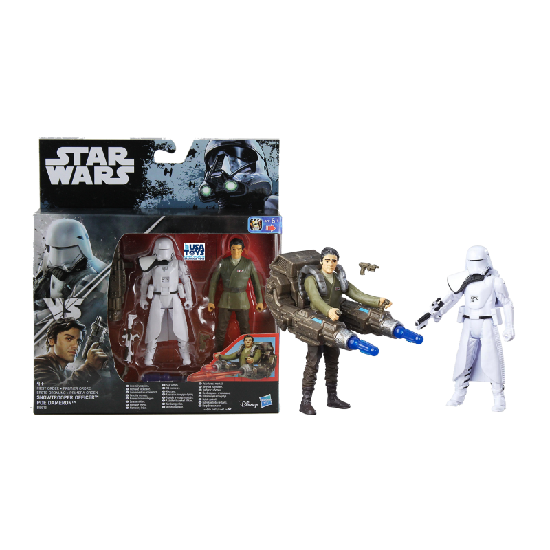 B8612 SNOWTROOPER OFFICER - POE DAMERON 2Pack Action Figure 10cm 3" 3/4 Star Wars Rogue 1 Hasbro