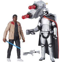 B9855 CAPTAIN PHASMA - FINN JAKKU 2Pack Action Figure 10cm 3" 3/4 Star Wars TFA Hasbro